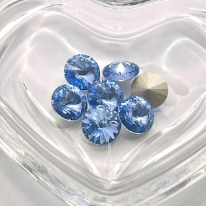 Safira Clara F (39ss - 8 mm ou 12 mm) Swarovski 1122 Rivoli Stones