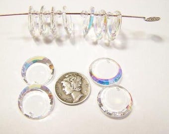 Crystal AB Z (17mm) RARE Vintage Swarovski Art 6210 Pendant
