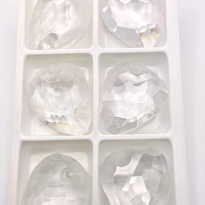 Colgantes de roca grandes Swarovski Art 6190 de cristal transparente esmerilado (35 mm) imagen 2