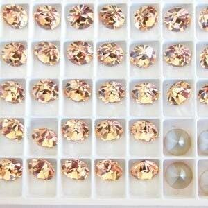 Light Peach F (39ss or 47ss) Preciosa Chaton Rhinestones