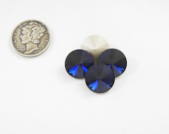 Dark Indigo F (39ss, 47ss or 12mm) Preciosa 1122 Rivoli Stones
