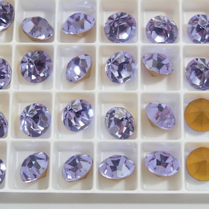 Pierres de strass Alexandrite GF (39ss - 8 mm) Preciosa Optima Chaton