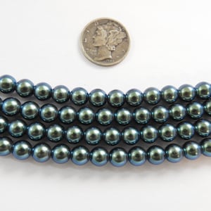 Pearlescent Tahitian Glass Pearls (2mm, 3mm, 4mm or 6mm) 1 Full Stand Czech Beads