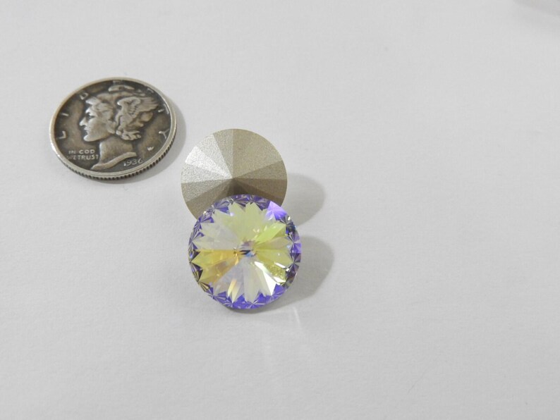 Glacier Blue F (12mm, 14mm or 18mm) Preciosa 1122 Rivoli Stones image 5