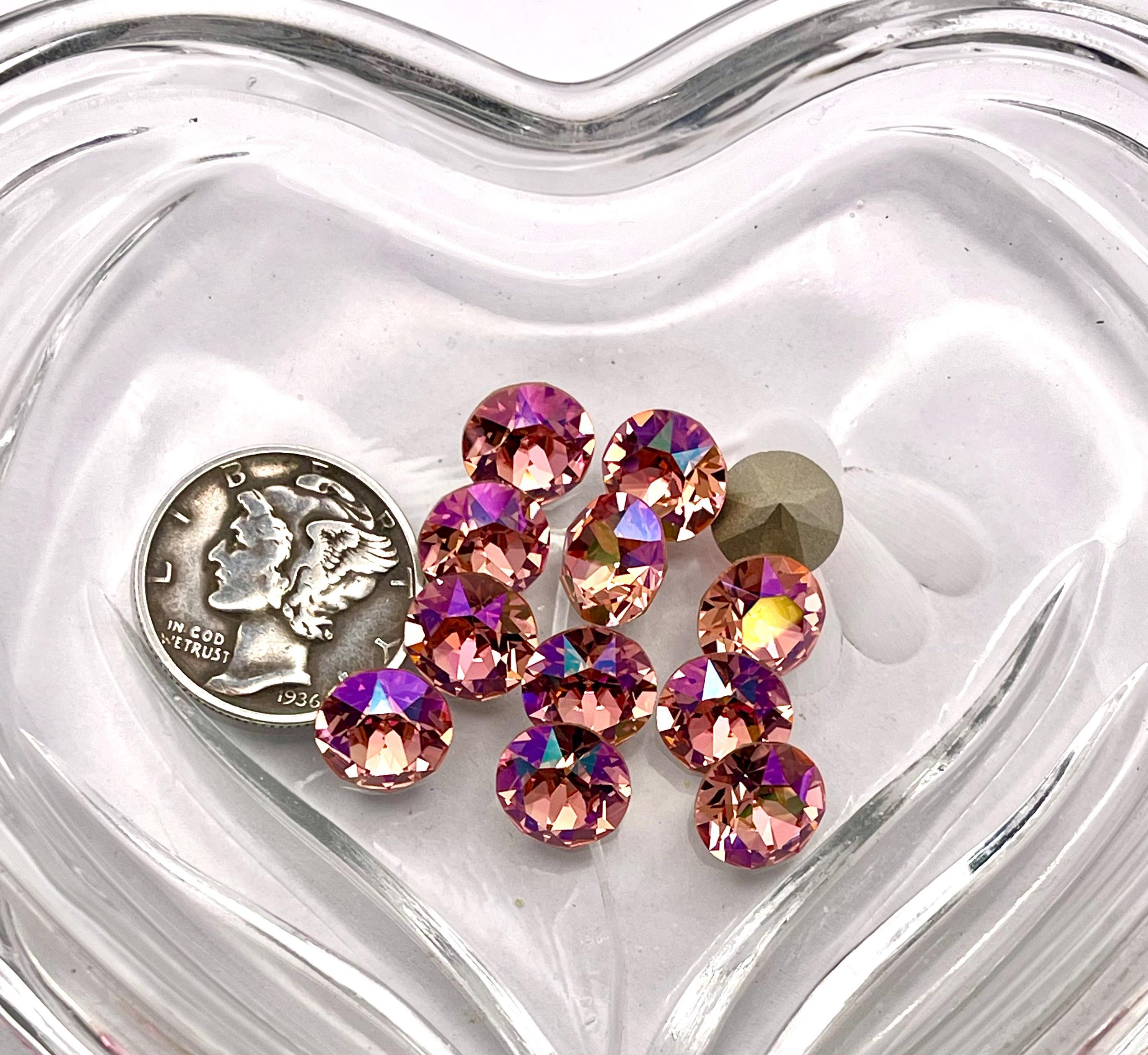 ローズピーチグリマーF（39ss-8 mm）スワロフスキー1088 XIRIUSチャ