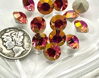 Due cuori F (39ss - 8 mm) Strass Preciosa Maxima Chaton