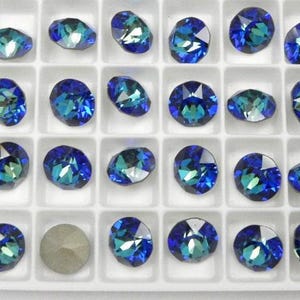Bermuda Blue F (39ss - 8mm) Swarovski 1088 XIRIUS Chatons Rhinestones