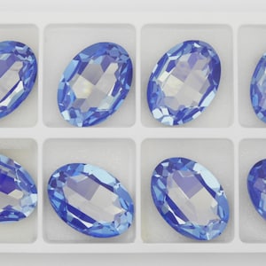 Ultra Veri Peri Moonlight UNF (30X22mm) Swarovski 4127 Pedras Ovais Fancy