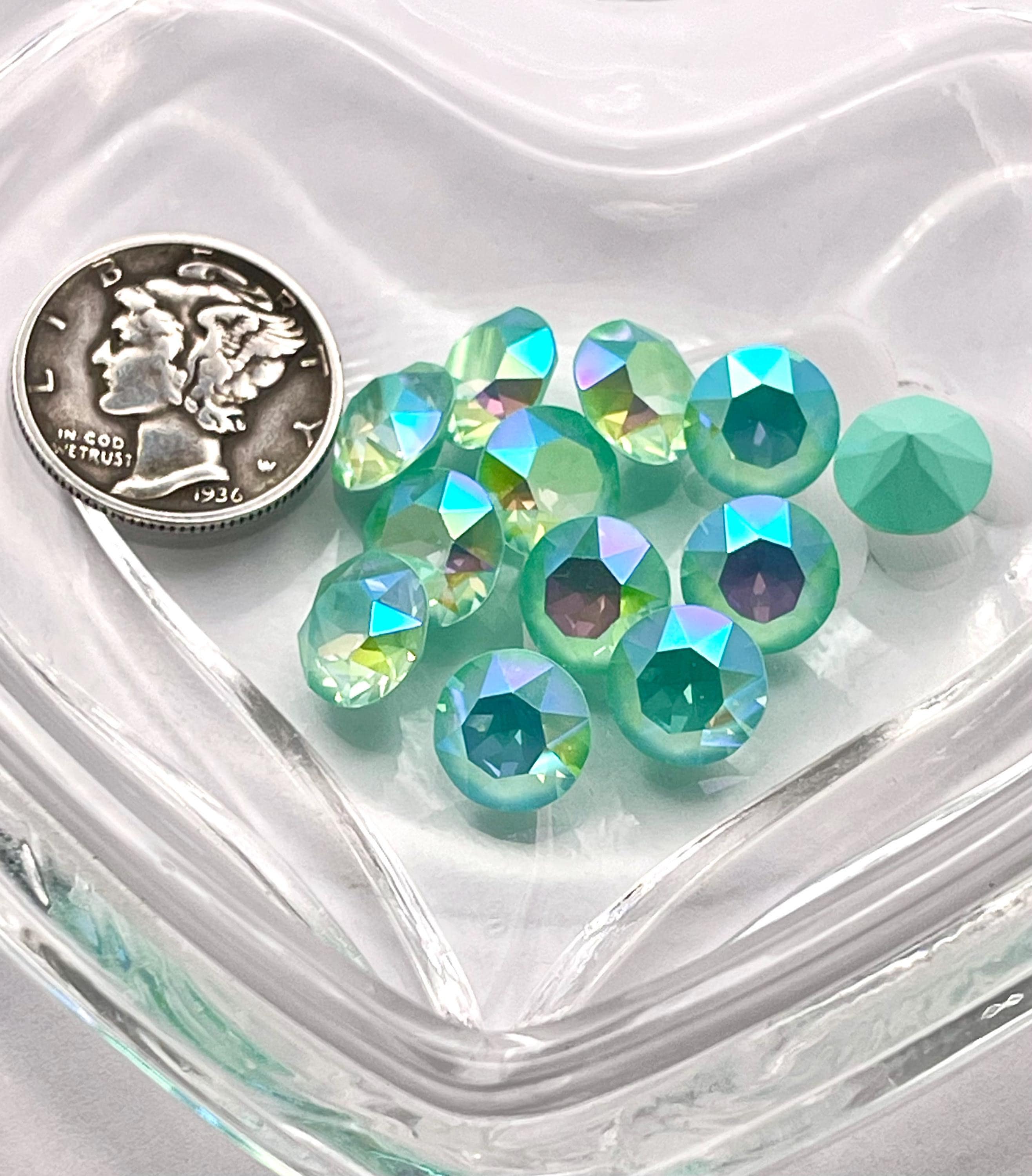 HOBBIESAY 100 Strass Rotondi Con Retro Piatto, Sfaccettati - Foto 12