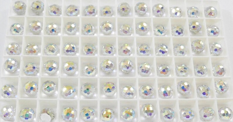 Cristal AB CAL VZ (8 mm) Swarovski 4861 Fireball Stones imagen 4