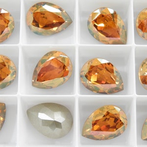 Peperoncino F (18x13 mm) Swarovski 4320 Pietre fantasia a forma di pera