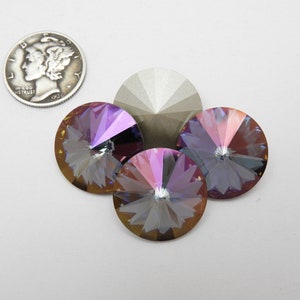 Plum Crazy F (39mm, 12 mm, 14 mm oder 18 mm) Preciosa 1122 Rivoli Steine