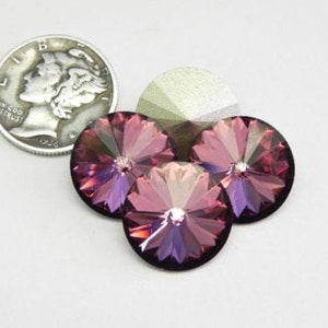 Antique Pink F (39ss, 47ss & 12mm) Swarovski 1122 Rivoli Stones