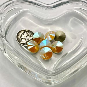 Yellow Opal Shimmer F (47ss - 10mm) Swarovski 1122 Rivoli Stones