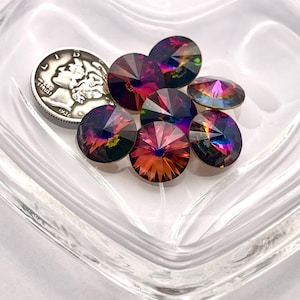 Volcano GF (12 MM, 14 MM, 16 MM e 20 MM) RARO Vintage Swarovski 1122 Rivoli Stones