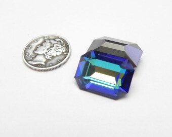 Bermuda Blue UNF 18x13mm Rare Vintage Swarovski Art 4600 Bermuda Blue UNF 18x13mm Rare Vintage Swarovski Art 4600