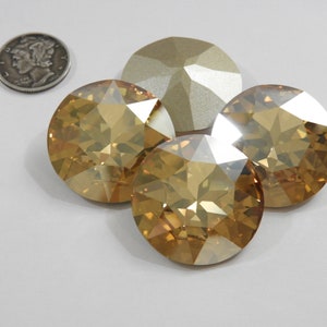 Kristall Golden Shadow F (27mm) Swarovski 1201 Dentelle Rivoli Steine