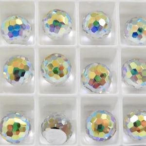 Cristal AB CAL VZ (8 mm) Swarovski 4861 Fireball Stones 8mm - 6 Pieces