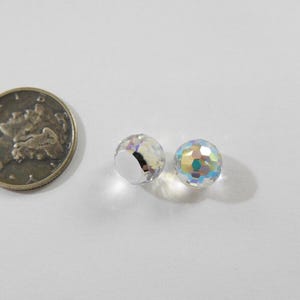 Cristal AB CAL VZ (8 mm) Swarovski 4861 Fireball Stones 8mm - 2 Pieces