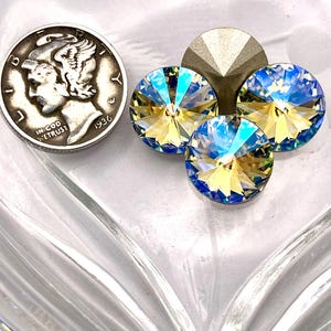 Glacier Ice F (12mm) Swarovski 1122 Rivoli Stones