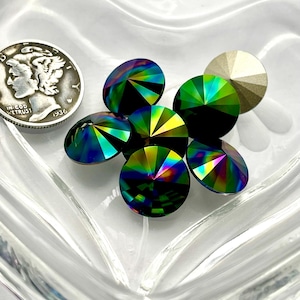 Rainbow Dark F (39ss - 8mm or 12mm) Swarovski 1122 Rivoli Stones