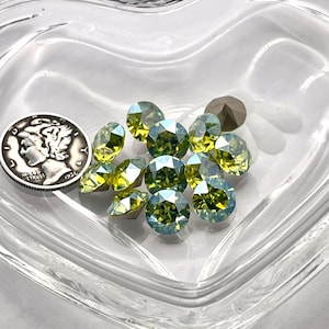 Citrus Green Moonlight F (8mm - 39ss) Swarovski 1088 XIRIUS Chaton Rhinestones