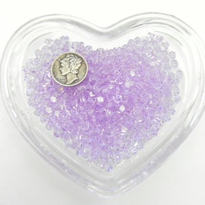 Violet 4.5MM Swarovski 5310 Crystal Simplicity Beads