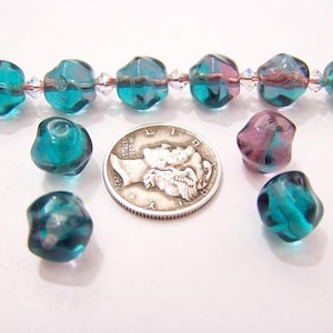 Neptunes Blend (9mm) Baroque Multi Colored Glass Beads