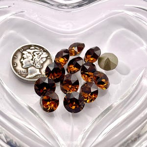 Topacio ahumado F (39ss-8 mm) Swarovski 1088 XIRIUS Chaton Rhinestones
