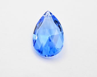 Medium Sapphire (28x17mm) Swarovski Art 8721 Large Teardrop Pendants