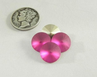 Fuchsia Matt F (47ss-10 mm) Swarovski Art 1122 Rivoli Steine