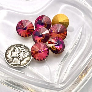 Catedral GF (12 mm o 16 mm) RARAS piedras vintage Swarovski 1122 Rivoli