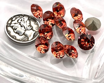 Padparadscha F (39ss-8 mm) Strass Preciosa Maxima Chaton