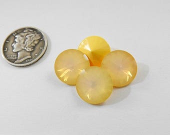 Lemon Flower Opal UNF (12mm) Swarovski 1122 Rivoli Stones