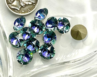 Aquamarine Vitrail Light F (39ss-8mm) Swarovski 1088 XIRIUS Chaton Rhinestones