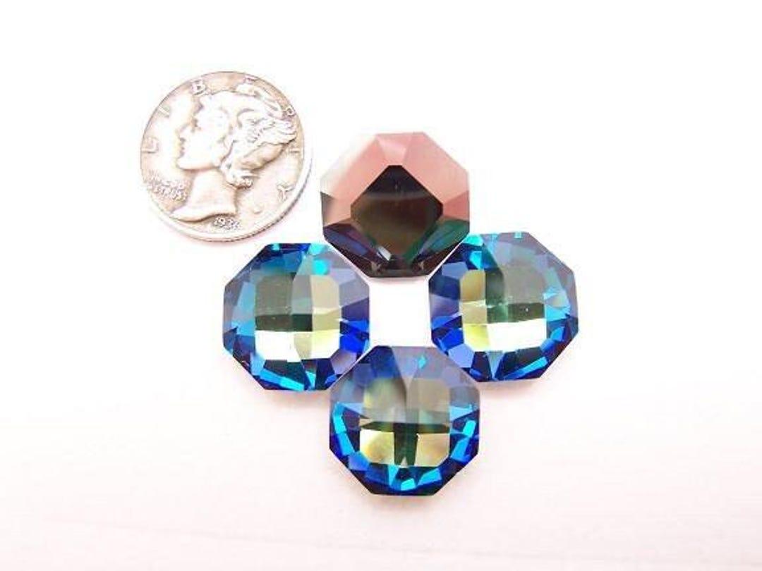 バミューダブルー UNF (14 MM) ヴィンテージ スワロフスキー アート