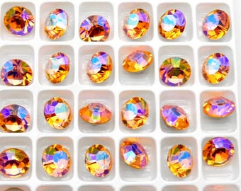 Sun Illumine F (39ss - 8mm) Preciosa Maxima Chaton Rhinestones