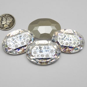 Cristal Branco Patina F (30x22mm) Swarovski 4127 Oval Fancy Stone