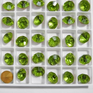 Olivine clair GF (39ss-8 mm) Pierres de strass Preciosa Optima Chaton