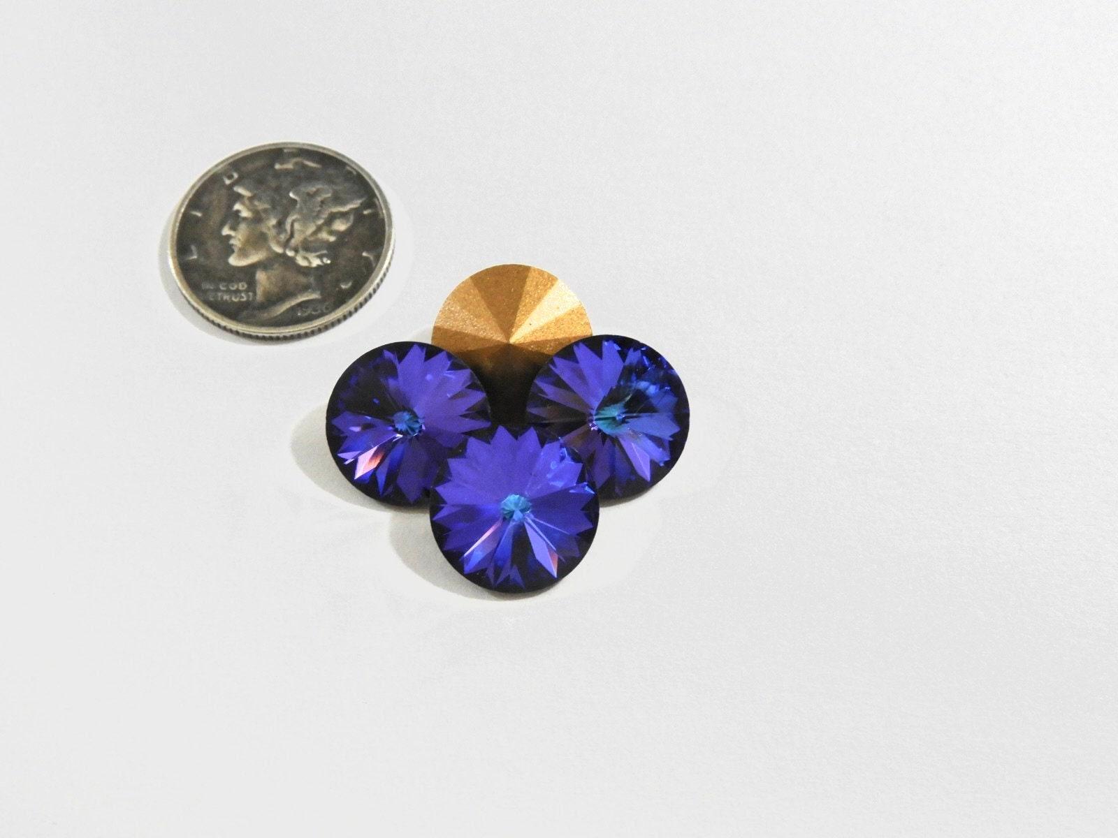 ヘリオトロープ GF (12 mm) ヴィンテージ スワロフスキー 1122