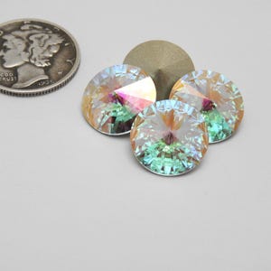 Transmissie F (39 ss-8 mm - 47 ss - 10 mm en 12 mm) Swarovski 1122 Rivoli-stenen (speciale productie)
