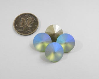 Peridoto Frost F (12 mm) Piedras cabujón Swarovski 1122 Rivoli