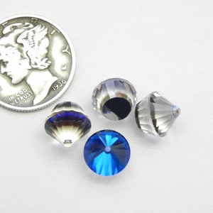Bermuda Blue Z UNF (6mm, 8mm or 12mm) Vintage Swarovski 4866 Vintage Rocket Stones