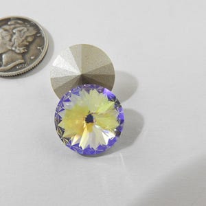 Glacier Blue F (12mm, 14mm or 18mm) Preciosa 1122 Rivoli Stones image 4
