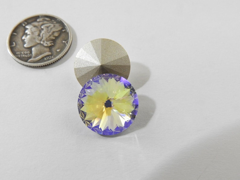 Glacier Blue F (12mm, 14mm or 18mm) Preciosa 1122 Rivoli Stones image 4