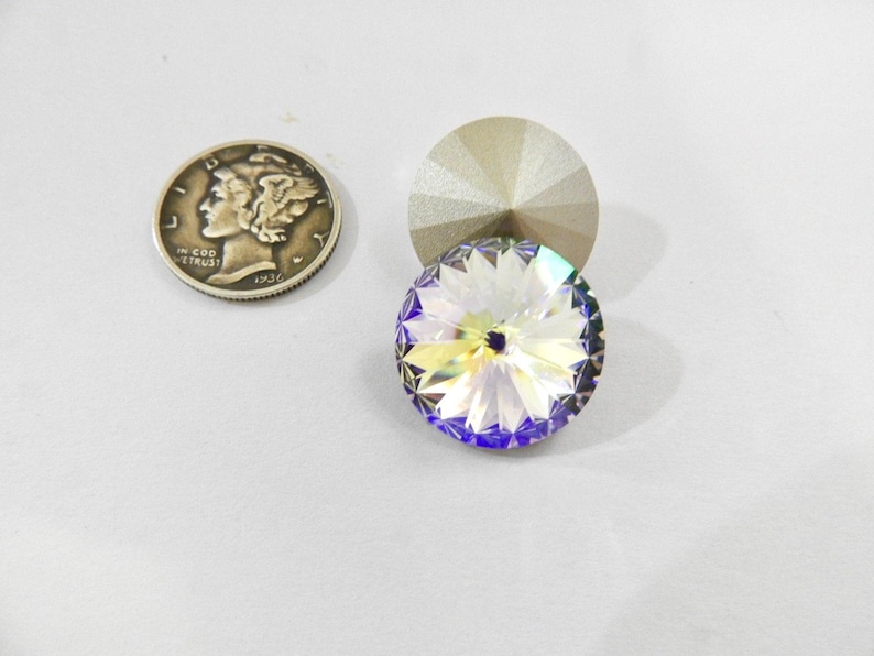 Glacier Blue F (12mm, 14mm or 18mm) Preciosa 1122 Rivoli Stones image 7