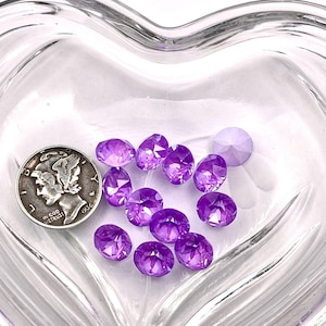 Electric Violet Ignite UNF (39ss-8mm) Swarovski 1088 XIRIUS Chaton Rhinestones