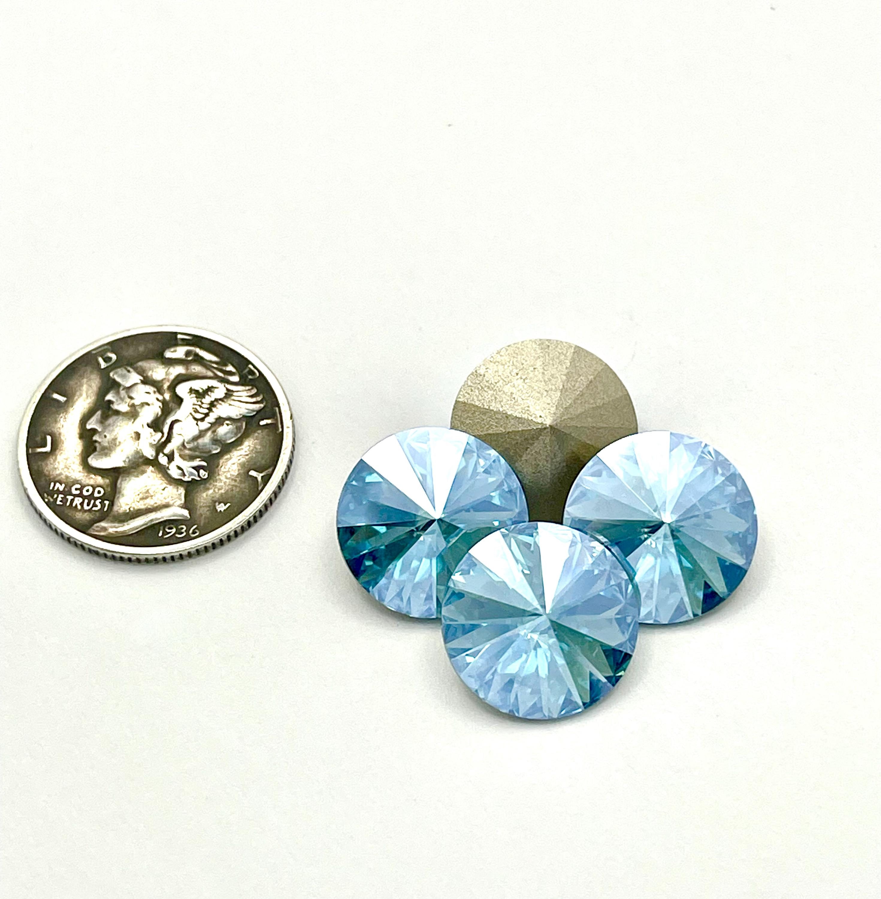 春のコレクション Aqua Moonlight F (12mm) Swarovski Art 1122 Rivoli Stones - Etsy 工芸品
