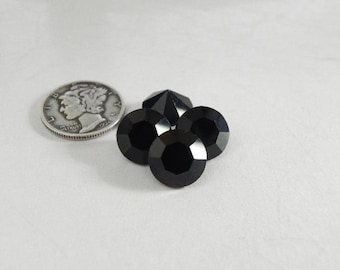 Jet UNF (Unfoiled) 47ss-10mm Vintage Swarovski 1100 Chaton Rhinestones