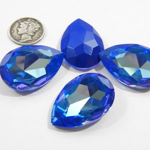 Koningsblauwe DeLite UNF 30x20mm Swarovski Art 4327 Teardrop-stenen